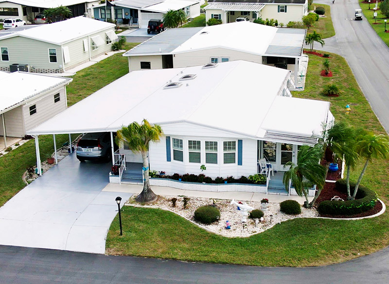 mobile home roof overs Florida